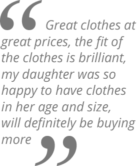 Testimonial : Plus Size Clothing For Teens - More For Kids