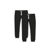 Black Colour Boys Plus Size Sturdy Fit Authentic Brushback Jogger Twin Pack