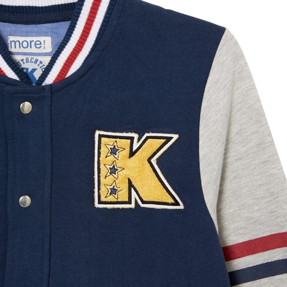 Indigo Boys Plus Size Sturdy Fit Luxury Baseball Jacket <br/> 25" - 42" Chest - Image 3