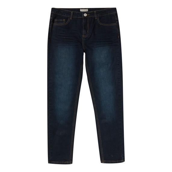 Dark Blue Plus Size, Sturdy Fit, Adjustable Waist Boys Jeans | 22 - 42 ...