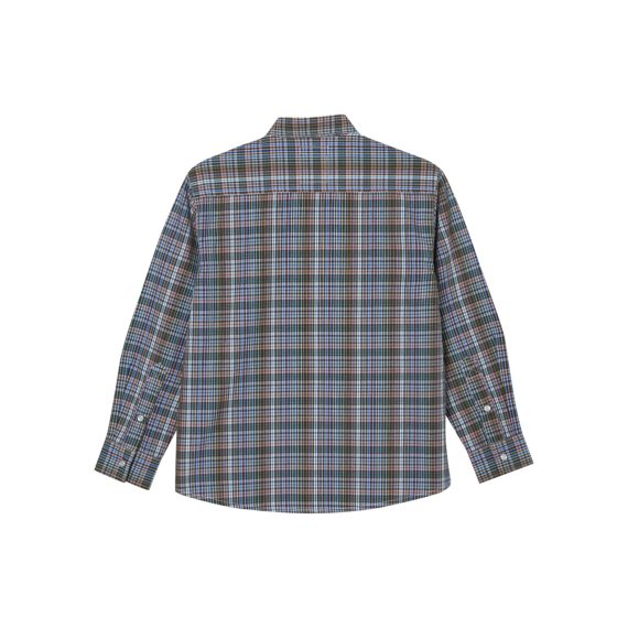 Neutral Boys Plus Size Sturdy Fit Authentic Checked Long Sleeve Shirt <br/> 28" - 42" Chest - Image 2