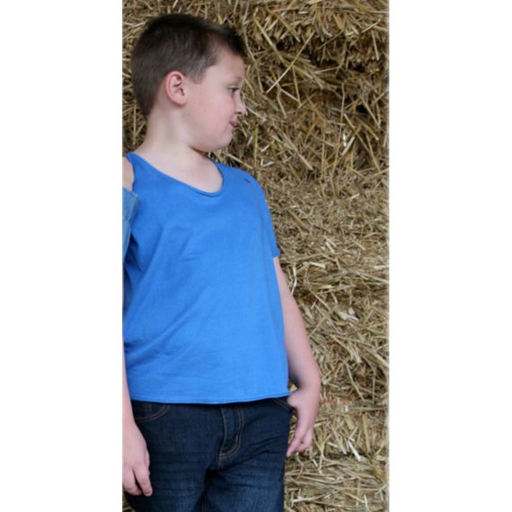 Blue Boys Plus Size Sturdy Fit Essential T Shirt <br/> 25" - 42" Chest - Image 3