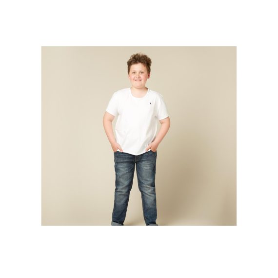 White Boys Plus Size Sturdy Fit Essential T Shirt <br/> 25" - 42" Chest - Image 6