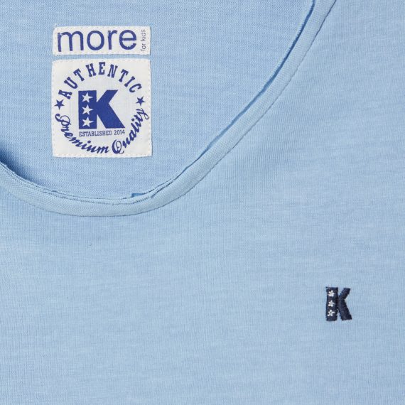 Chambray Blue Boys Plus Size Sturdy Fit Essential T Shirt <br/> 28" - 42" Chest - Image 3