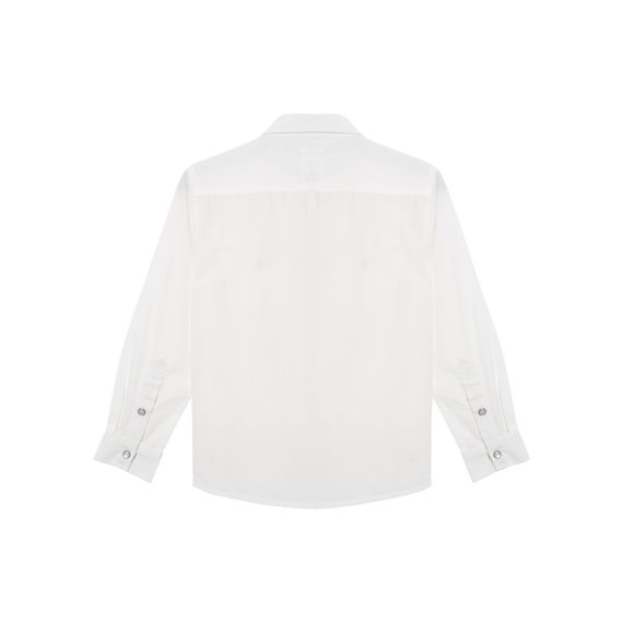 White Boys Plus Size Sturdy Fit Authentic Long Sleeve Shirt <br/>28" - 42" Chest - Image 2