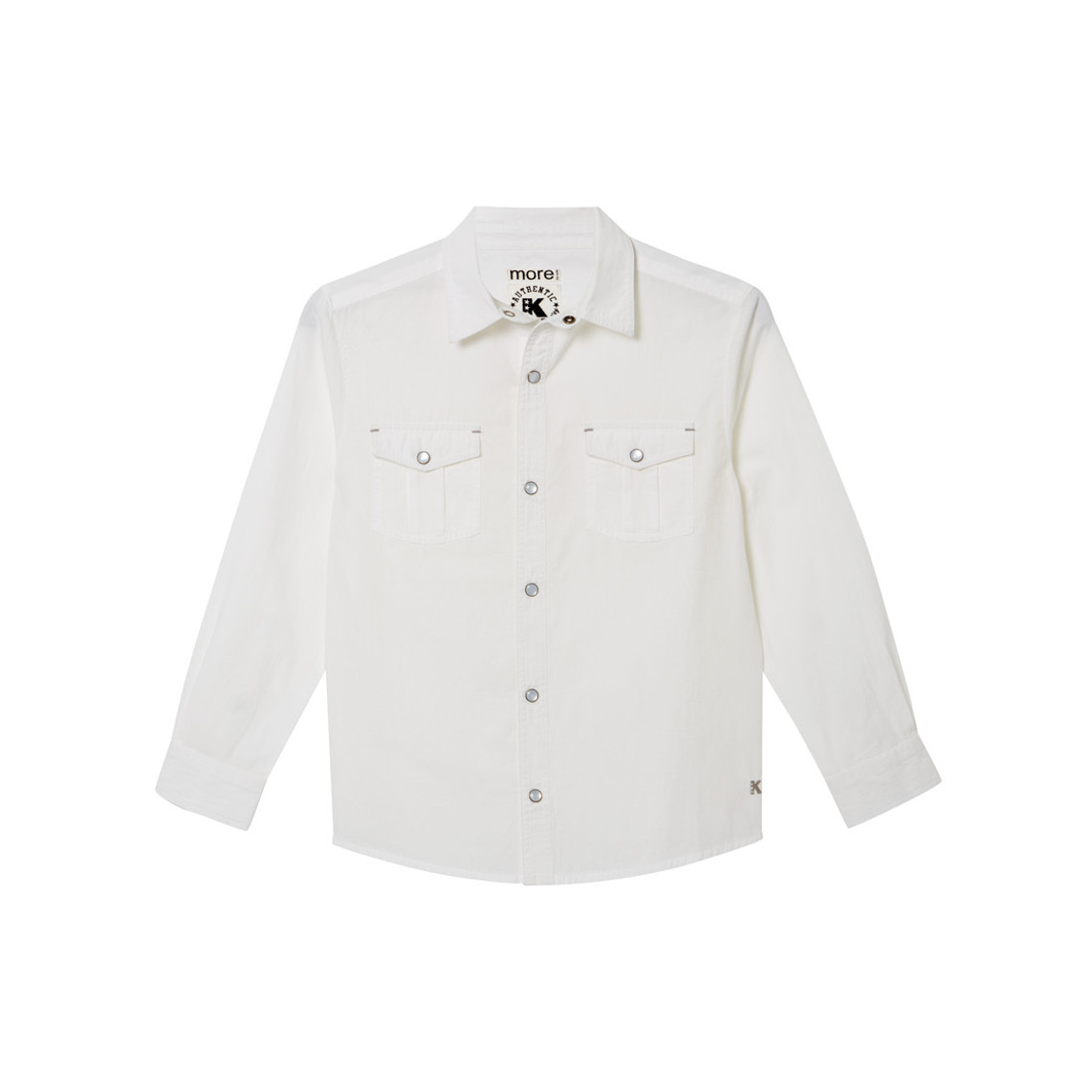 White Plus Size, Generous Fit, Authentic Boys Shirt | 28 - 42 inch chest