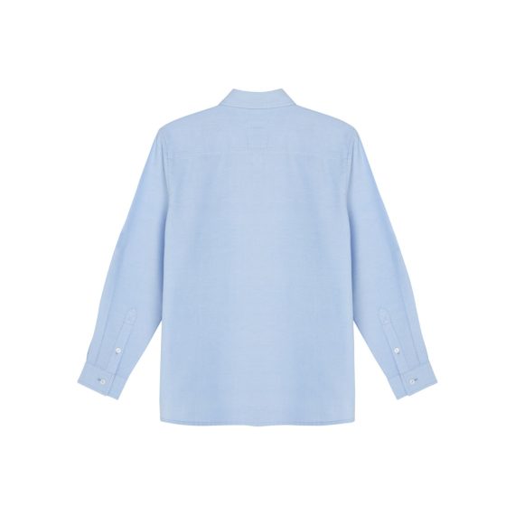 NEW boys shirt long sleeve Oxford weave back
