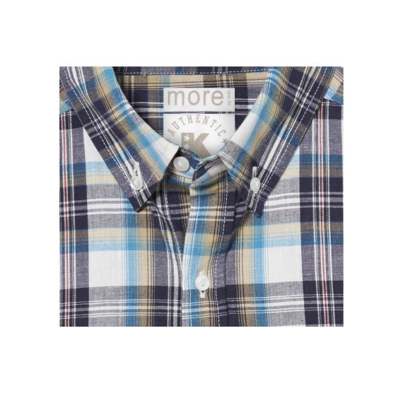 Blue Mix Boys Plus Size Sturdy Fit Checked Long Sleeve Shirt <br/> 32" – 46" Chest - Image 2