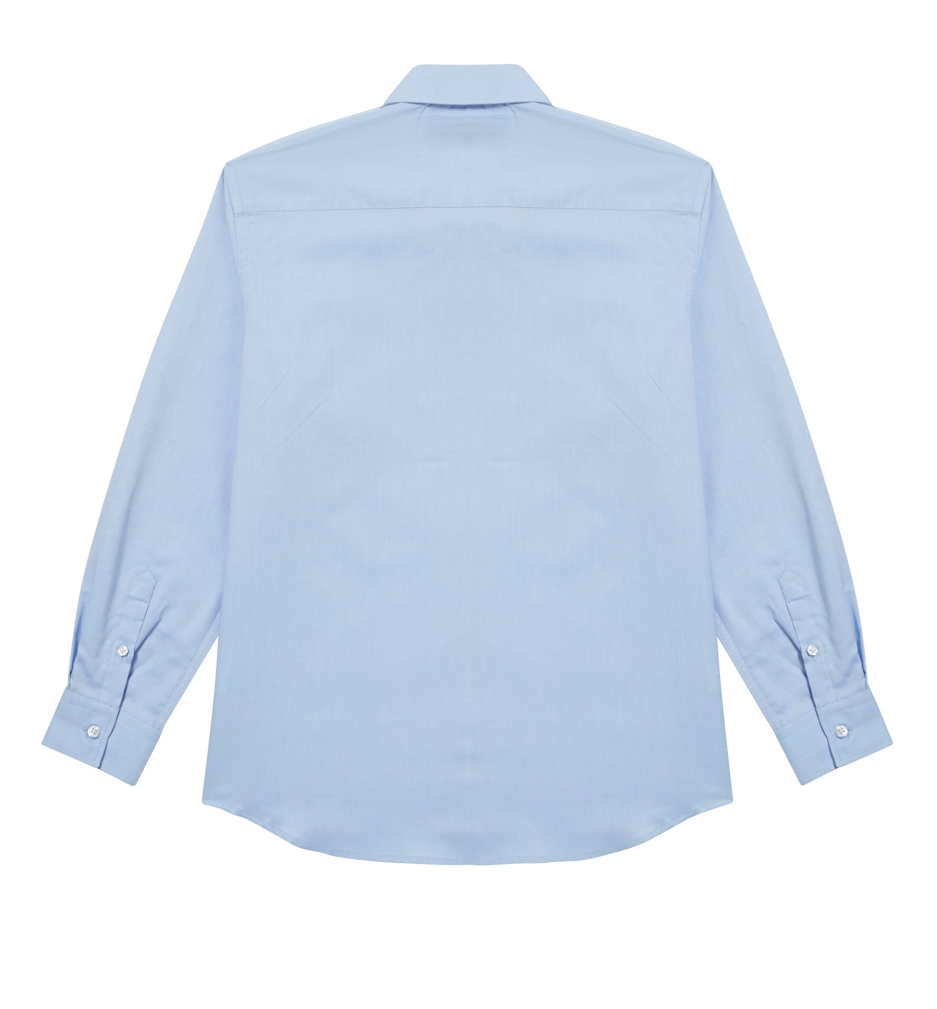 Light Blue Boys Plus Size Sturdy Fit Oxford Luxury Long Sleeve Shirt 32 ...