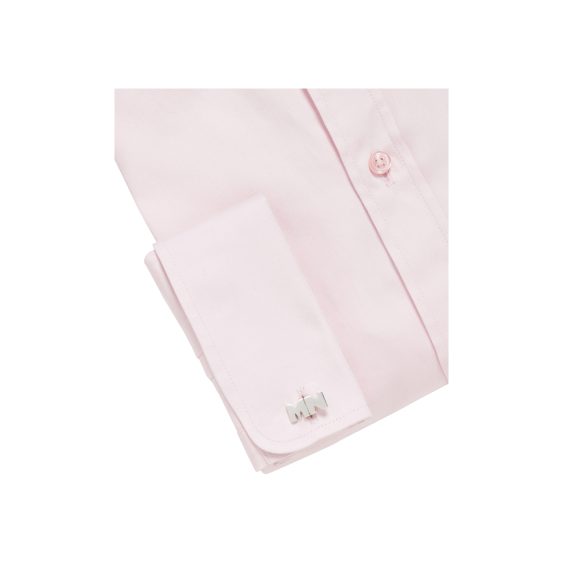 Light Pink Boys Plus Size Sturdy Fit Luxury Double Cuff Long Sleeve Shirt <br/> 36" – 42" Chest - Image 2
