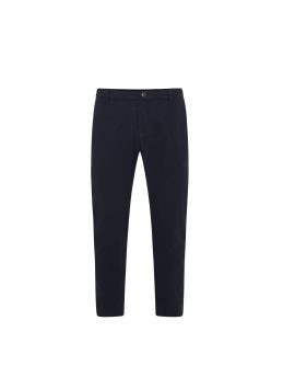 Navy Blue Boys Plus Size Sturdy Fit Adjustable Waist Chino Trousers <br/> 30" – 42" Waist