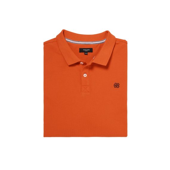 Dark Orange Boys Plus Size Sturdy Fit Luxury Polo Shirt <br/> 36" – 46" Chest - Image 3