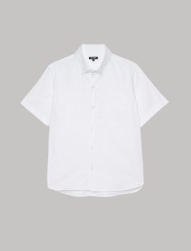 White Boys Plus Size Sturdy Fit Luxury Oxford Short Sleeve Shirt <br/> 32"– 46" Chest