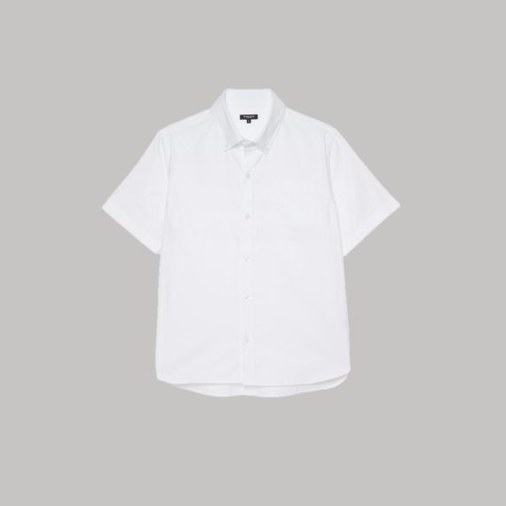 White Boys Plus Size Sturdy Fit Luxury Oxford Short Sleeve Shirt <br/> 32"– 46" Chest