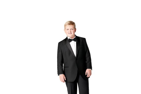 Black Plus Size Sturdy Fit Wool Blend Super Luxury Tuxedo <br> 36" – 44" Chest - Image 2