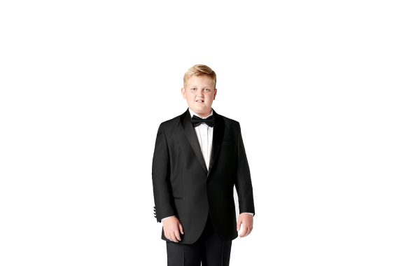 Black Plus Size Sturdy Fit Wool Blend Super Luxury Tuxedo <br> 36" – 44" Chest - Image 4