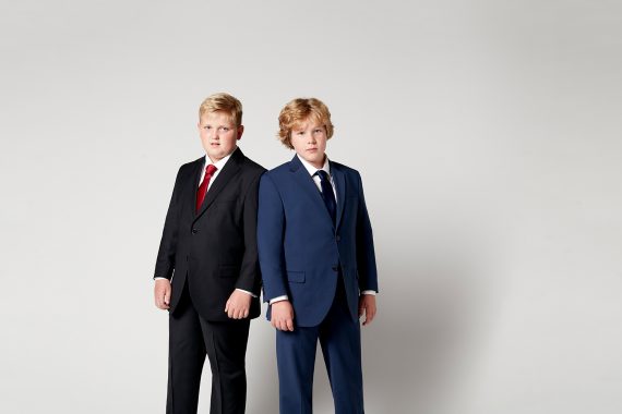 Dark Navy Blue Plus Size Sturdy Fit Wool Blend Super Luxury Suit Trousers <br/> 36" – 44" Waist - Image 3