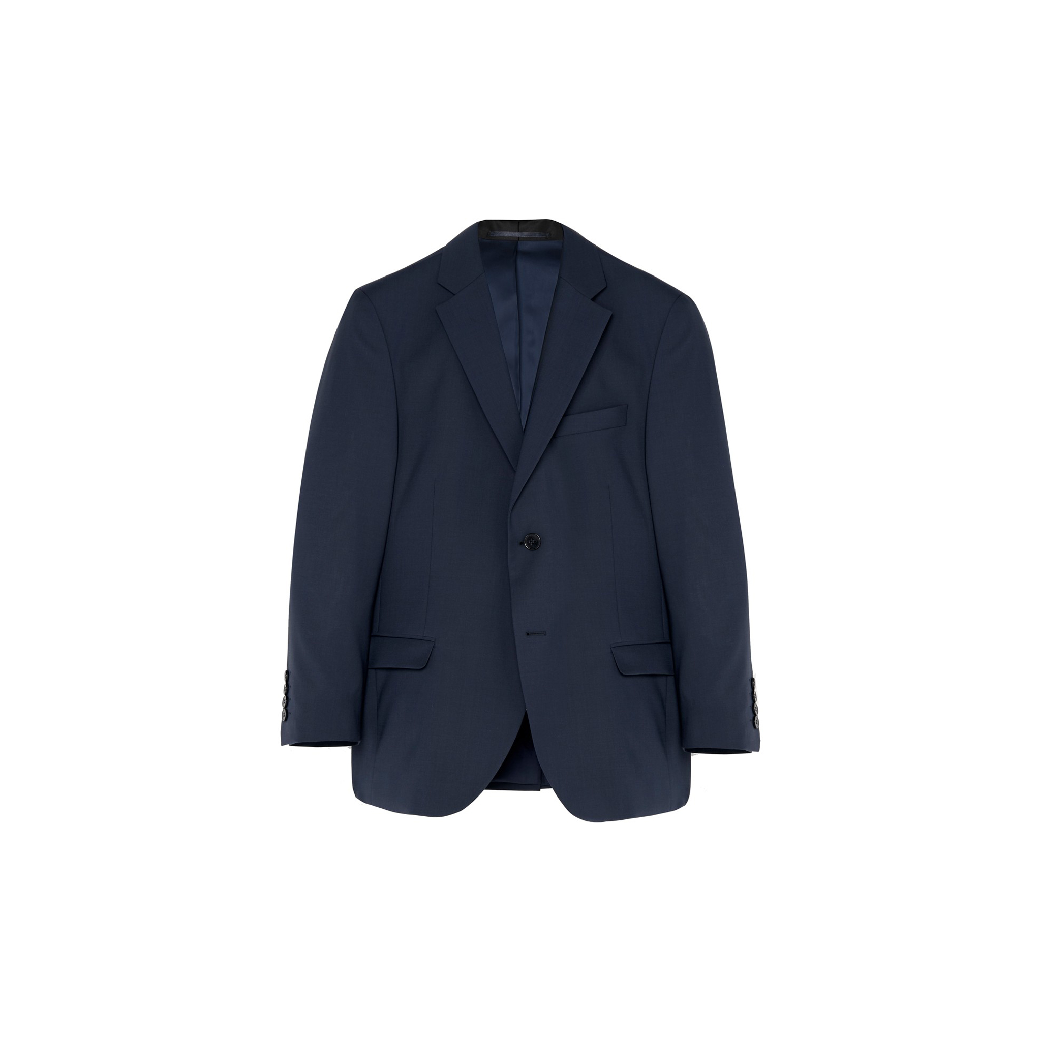 Dark Navy Blue Plus Size Sturdy Fit Wool Blend Super Luxury Suit Jacket ...
