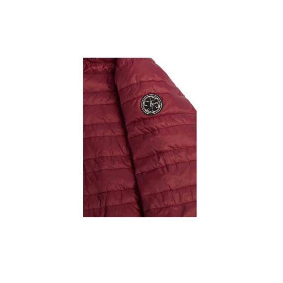 Dark Red Boys Plus Size Sturdy Fit Luxury Hooded Puffer Jacket <br/> 36" – 44" Chest - Image 4