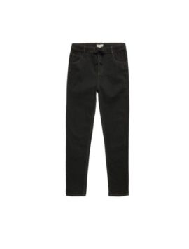 Black Boys Plus Size Sturdy Fit Pull-On Drawstring Waist Jeans <br/> 30" – 42" Waist