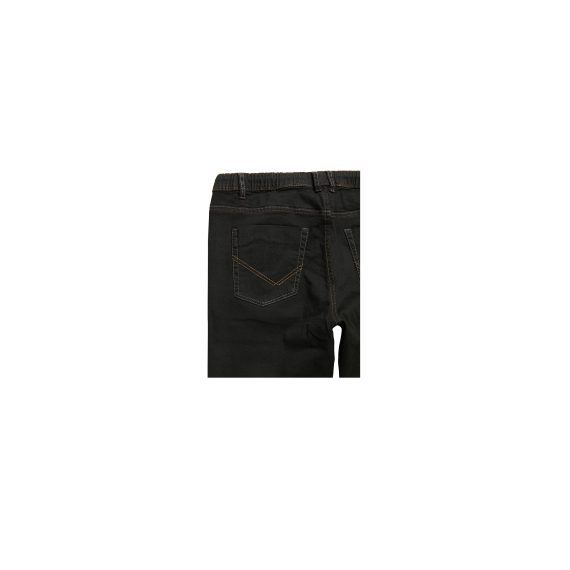 Black Boys Plus Size Sturdy Fit Pull-On Drawstring Waist Jeans <br/> 30" – 42" Waist - Image 4