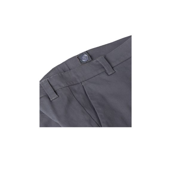 Charcoal Grey Boys Plus Size Sturdy Fit Adjustable Waist Chino Shorts  <br/> 34" – 42" Waist - Image 4