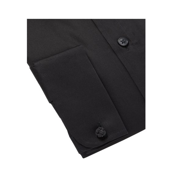 Black Boys Plus Size Sturdy Fit Luxury Double Cuff Long Sleeve Shirt <br/> 36"– 44" Chest - Image 5