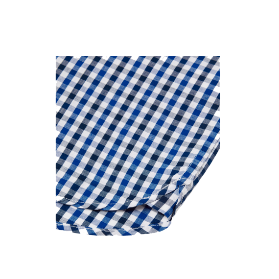 Blue Black Mix Boys Plus Size Sturdy Fit Checked Short Sleeve Shirt <br/> 36" – 46" Chest - Image 4
