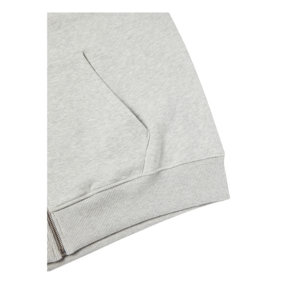 Shop Grey Marl Coor Boys Plus Size Sturdy Fit Cotton Rich Authentic Brushback Zip-Up Hoodie