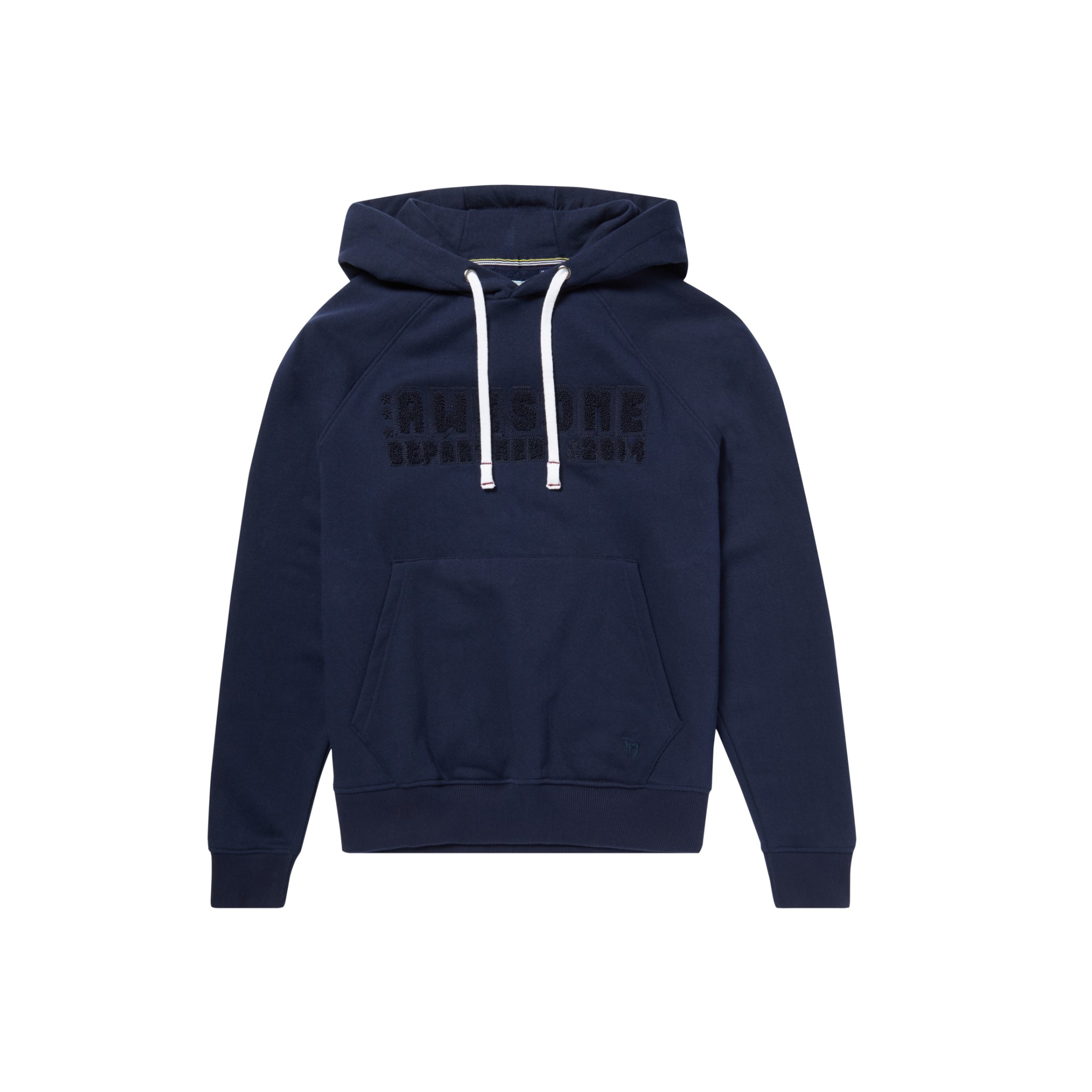 Navy Blue Boys Plus Size Sturdy Fit Authentic Brushback Pull-On Hoodie