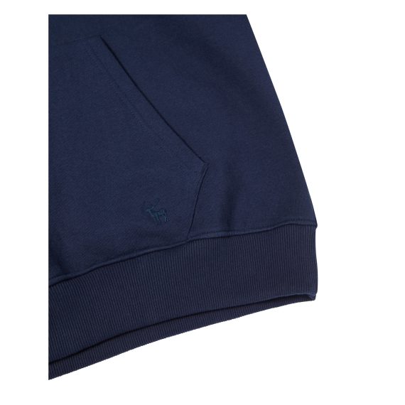 Navy Blue Color Boys Plus Size Sturdy Fit Authentic Brushback Pull-On Hoodie