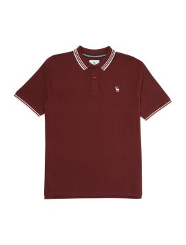 Claret Boys Plus Size Sturdy Fit Essential Cotton Polo Shirt