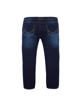 Shop Dark Blue Boys Plus Size Sturdy Fit Pull-On Drawstring Waist Jeans
