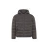 Charcoal Grey Boys Plus Size Sturdy Fit Luxury Hooded Puffer Jacket