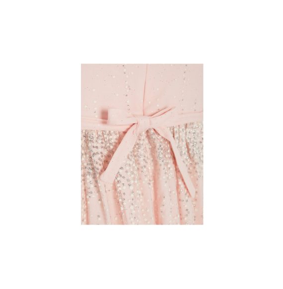 Light Pink Girls Plus Size Generous Fit Sparkle Party Dress <br/> 30″ – 37″ Waist - Image 3
