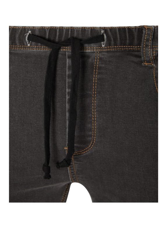 Charcoal Boys Plus Size Sturdy FitPull-On Drawstring Waist Jeans <br/> 30” – 42” inch waist - Image 3