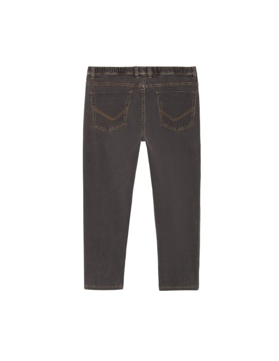 Charcoal Boys Plus Size Sturdy FitPull-On Drawstring Waist Jeans <br/> 30” – 42” inch waist - Image 2