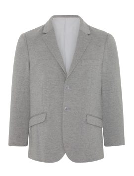Lt Grey Boys Plus Size Sturdy Fit Ultimate Comfort Stretch Suit Jacket <br/> 36" – 44" Chest