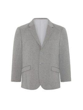 Lt Grey Boys Plus Size Sturdy Fit Ultimate Comfort Stretch Suit Jacket <br/> 36" – 44" Chest