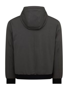 Slate Grey Boys Plus Size Sturdy Fit Luxury Warm Lined Hooded Techno Jacket <br/> 32” – 44 “Chest