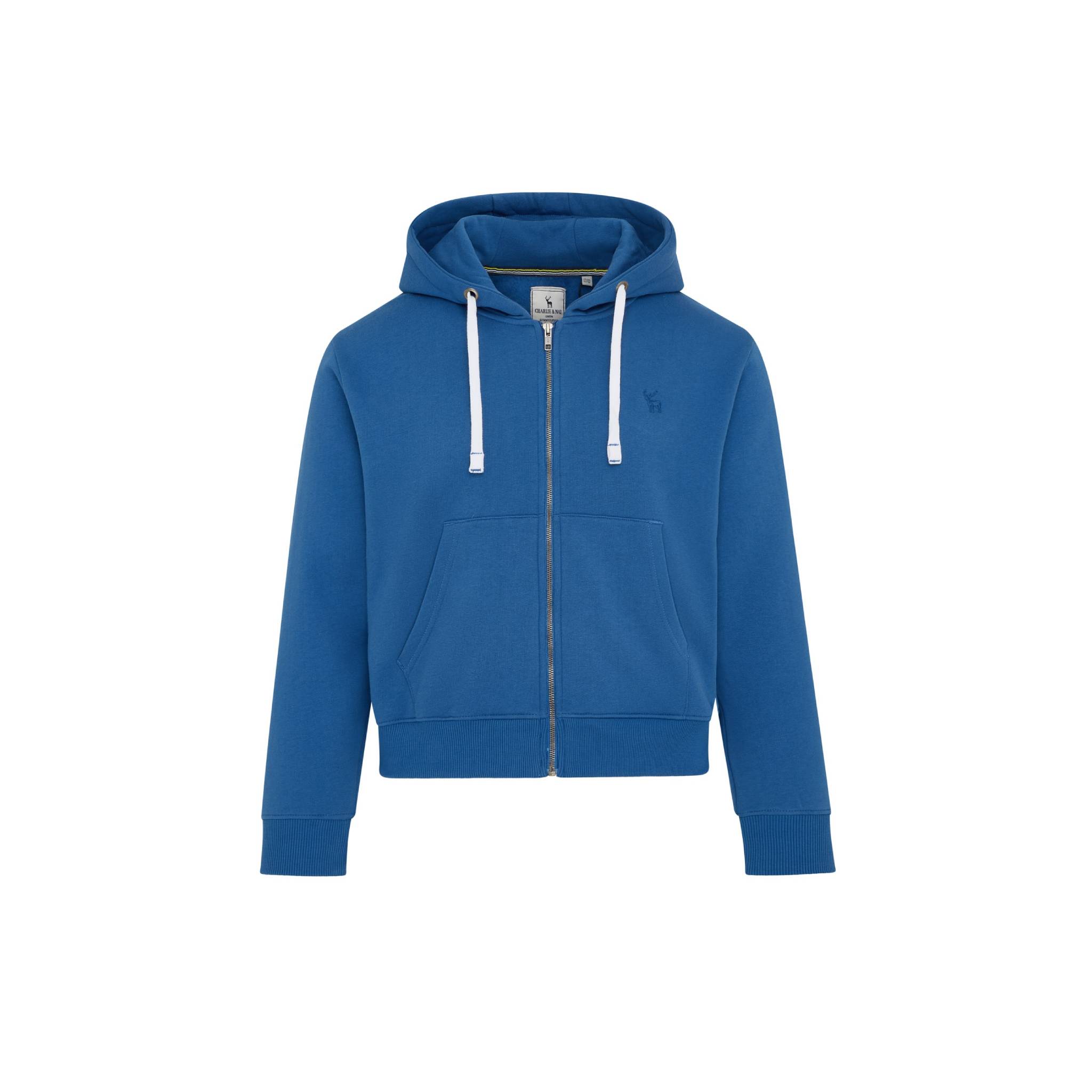 Royal Blue Boys Plus Size Sturdy Fit Cotton Rich Authentic Brush Back Zip-Up Hoodie <br/> 36” – 44” Chest