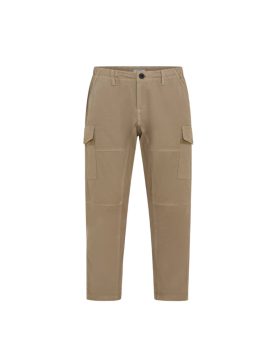 Boys Khaki Plus Size Sturdy Fit Cargo Pocket  Stretch Twill Trousers <br/> 34”– 44” Waist
